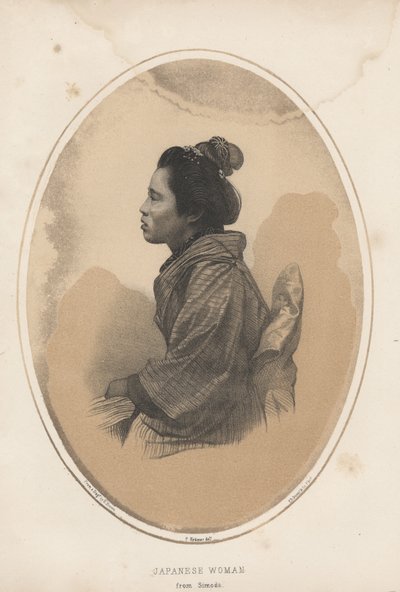 Japanese Woman from Shimoda, 1855 by Eliphalet Brown